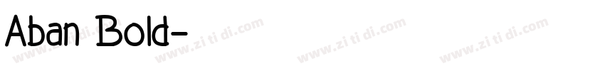 Aban Bold字体转换